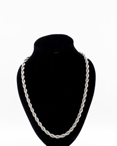 Roped up Necklace Silver