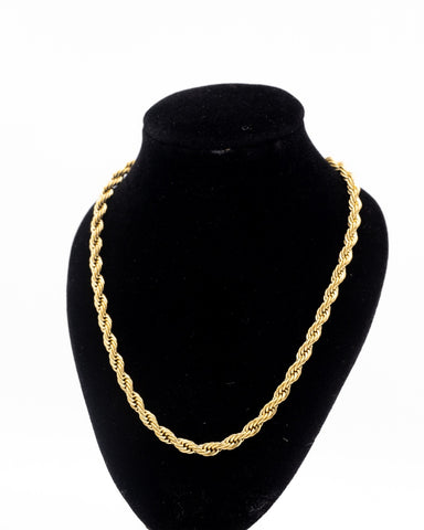 Roped up Necklace Gold